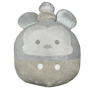 Squishmallows Steamboat Willie Mickey Large 17" Plush‎ Disney 100 Years Silver